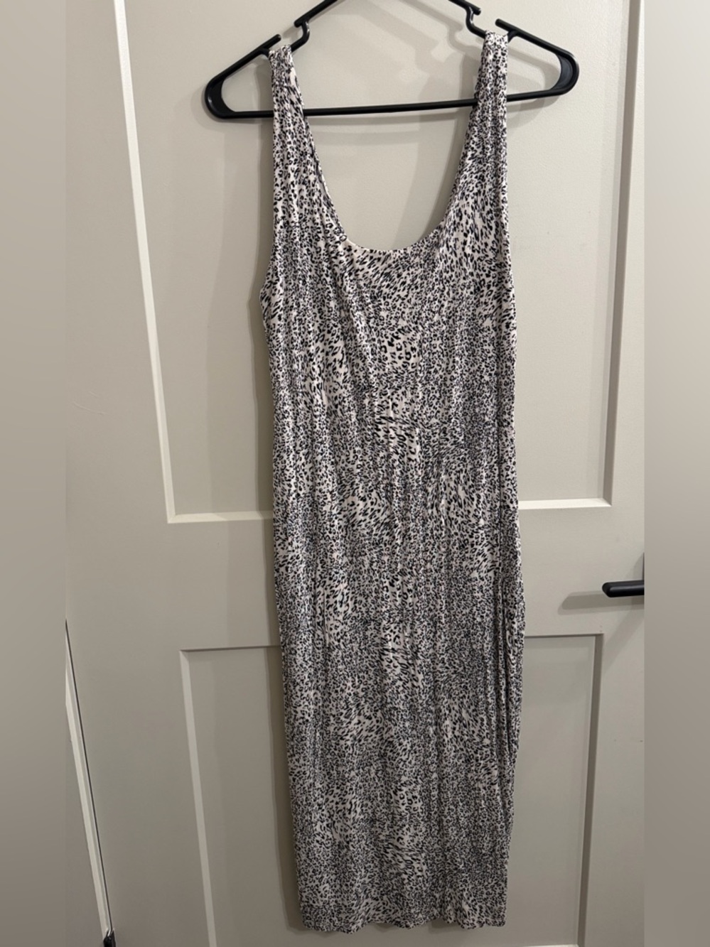 Bar III Black & White Animal Print Maxi Dress